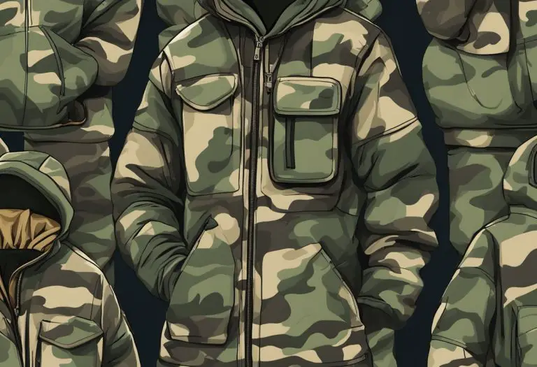 The hunter's most important item of clothing is a camouflage jacket with multiple pockets and a hood for concealment