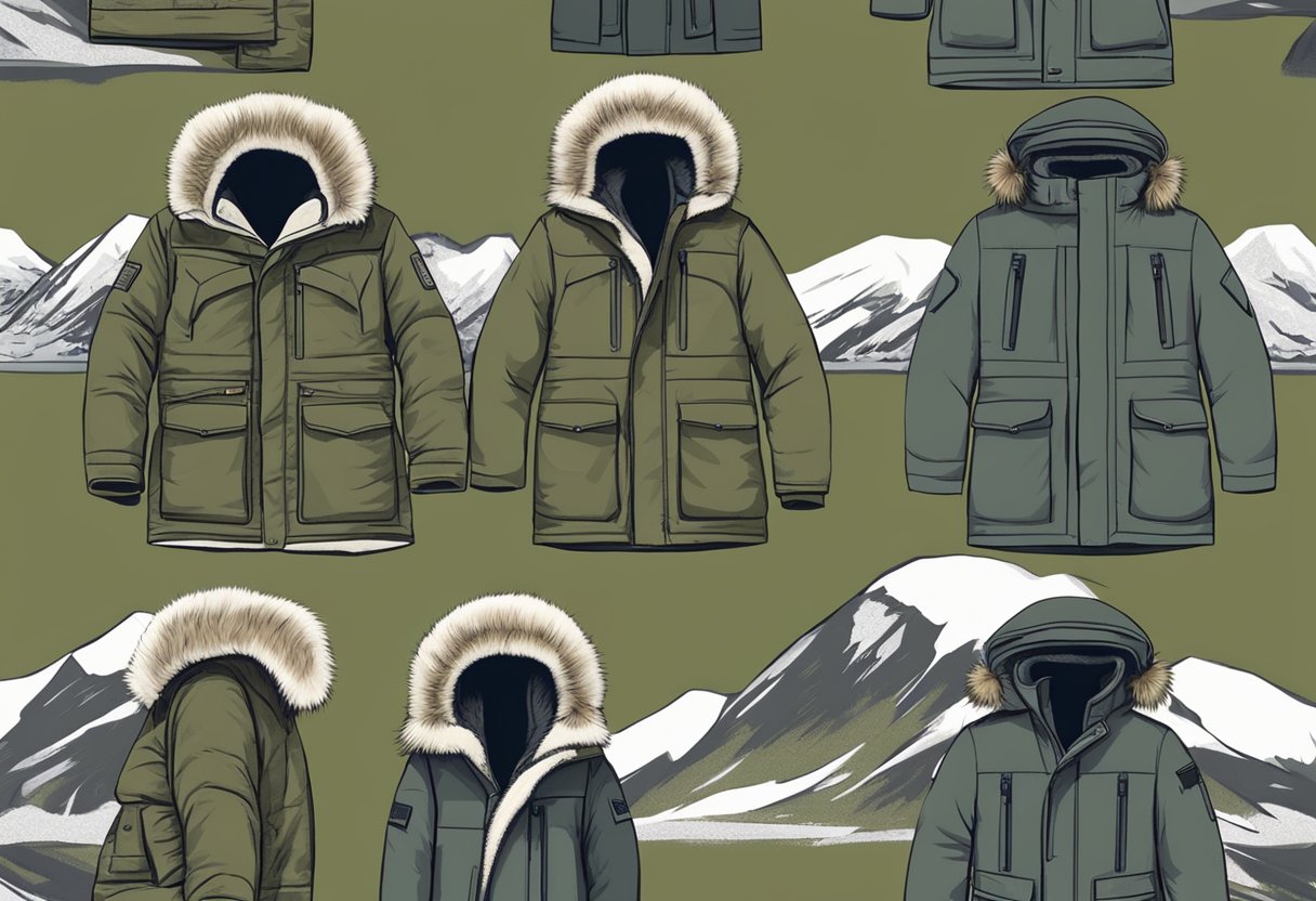 A sturdy, insulated parka with a fur-lined hood is the hunter's most important item of clothing for weather adaptation and comfort