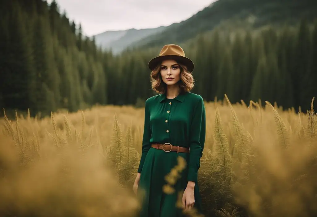 young woman wearing forest green - featured image