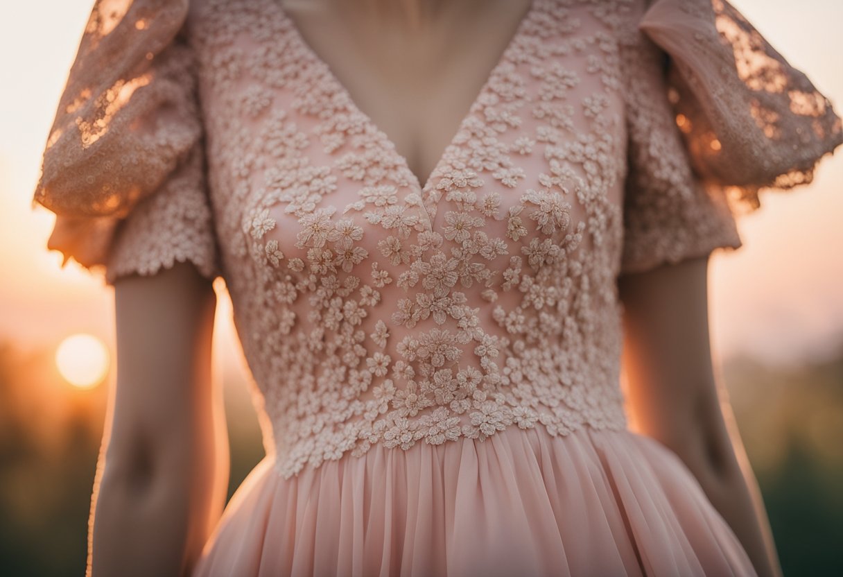 woman wearing peach dress - featured image