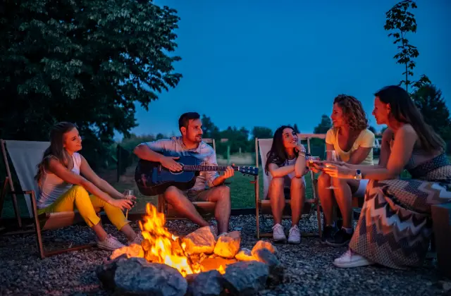 friends by a bonfire - featured image