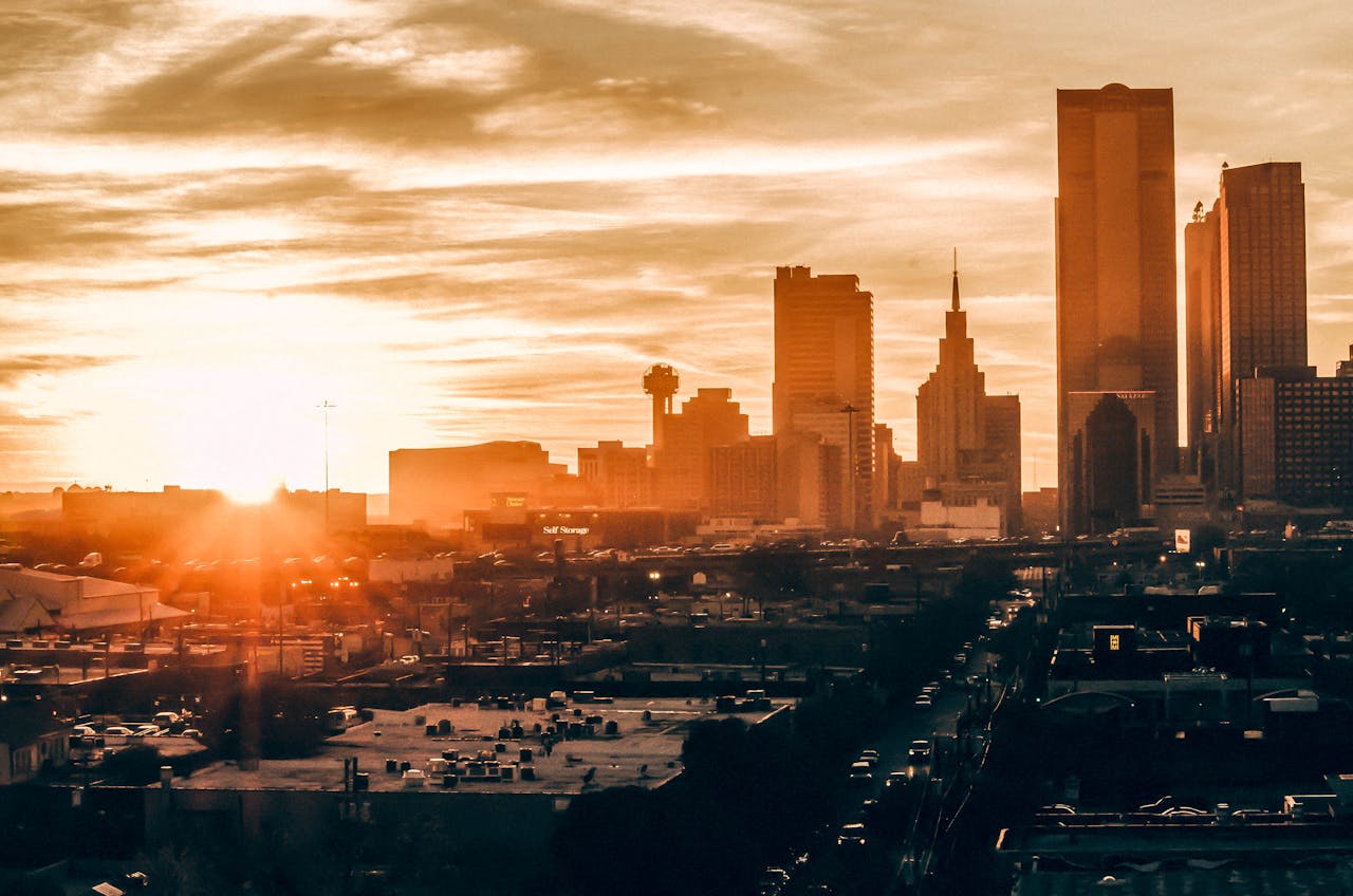 city view of sunset - featured image